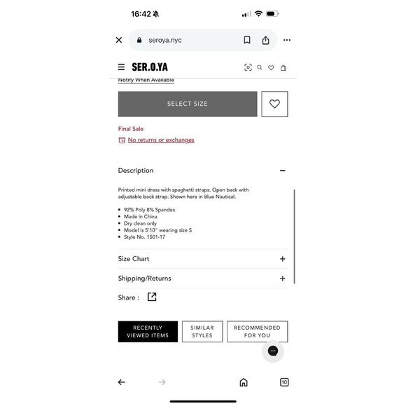 NWT SER.O.YA LILLIAN DRESS L Stretchy Satin Mini Dress New Anchors Nautical X - Picture 4 of 10